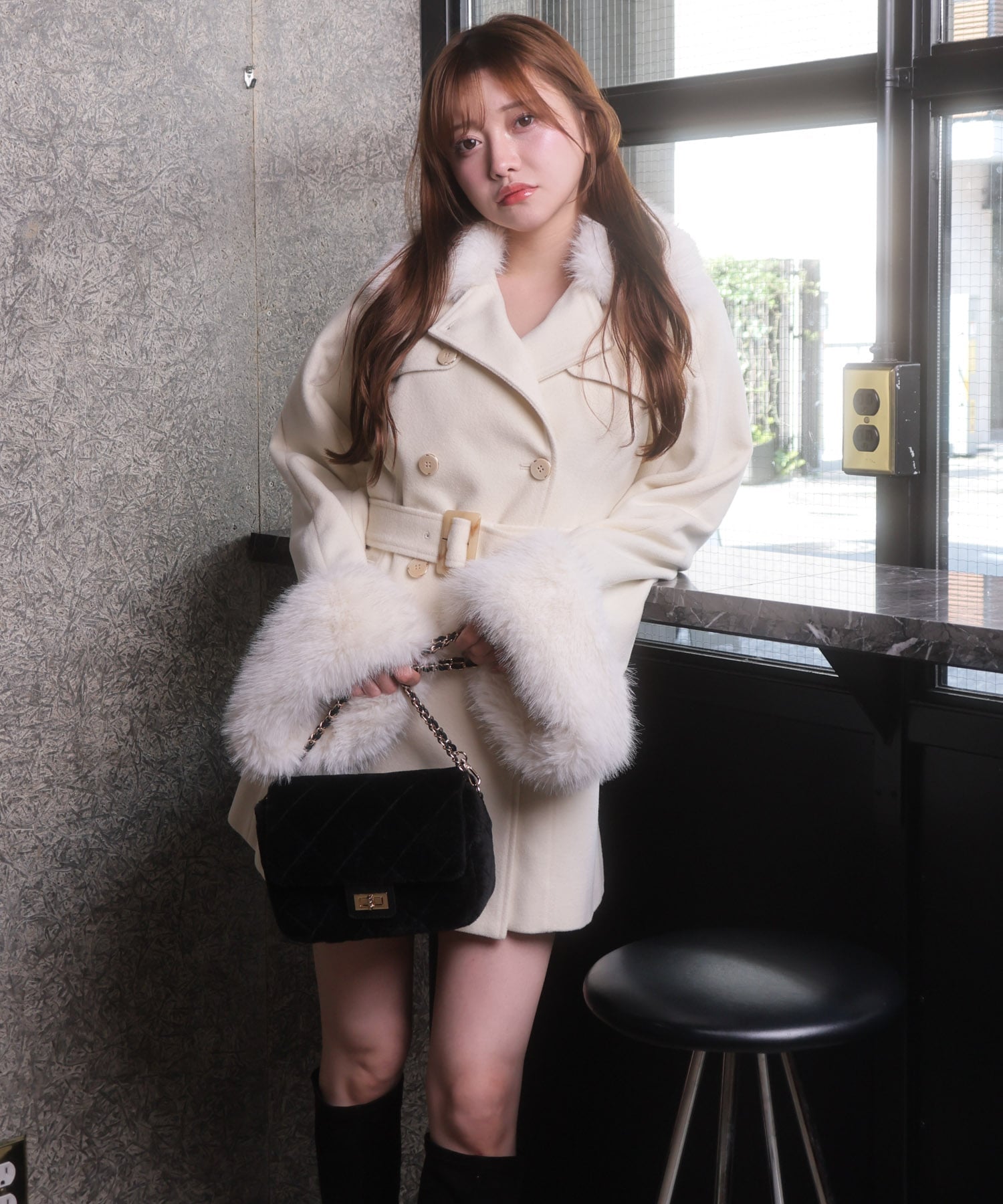 LIP SERVICE｜LIP SERVICE/(W)ケープライクフレアスリーブコート