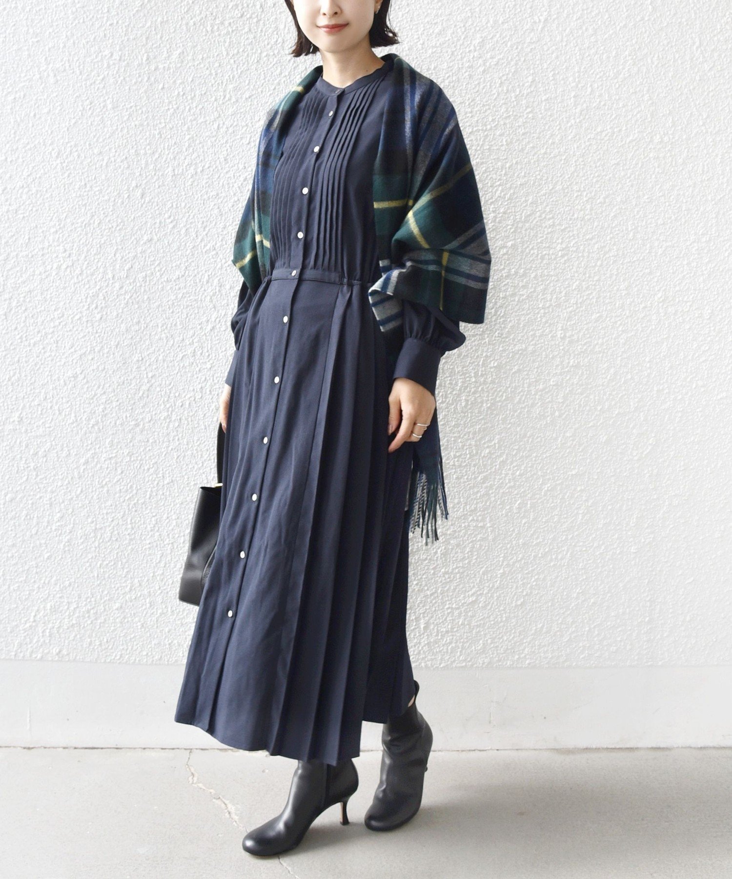 シャツドッキングプリーツワンピース 予約商品4月上旬発送】シャツドッキングプリーツワンピース – PARK by