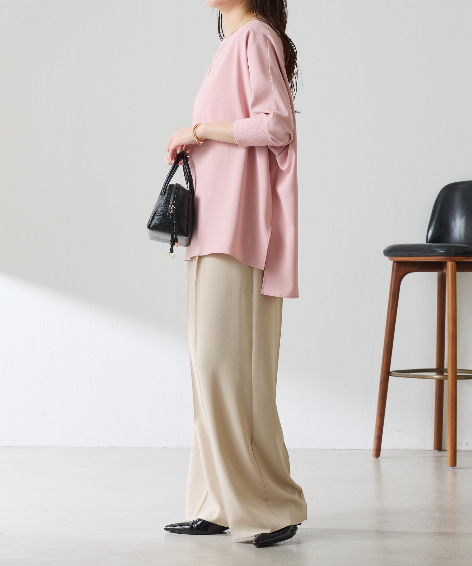 COLLAGE GALLARDAGALANTE｜ジャージ袖リブブラウス | Rakuten Fashion