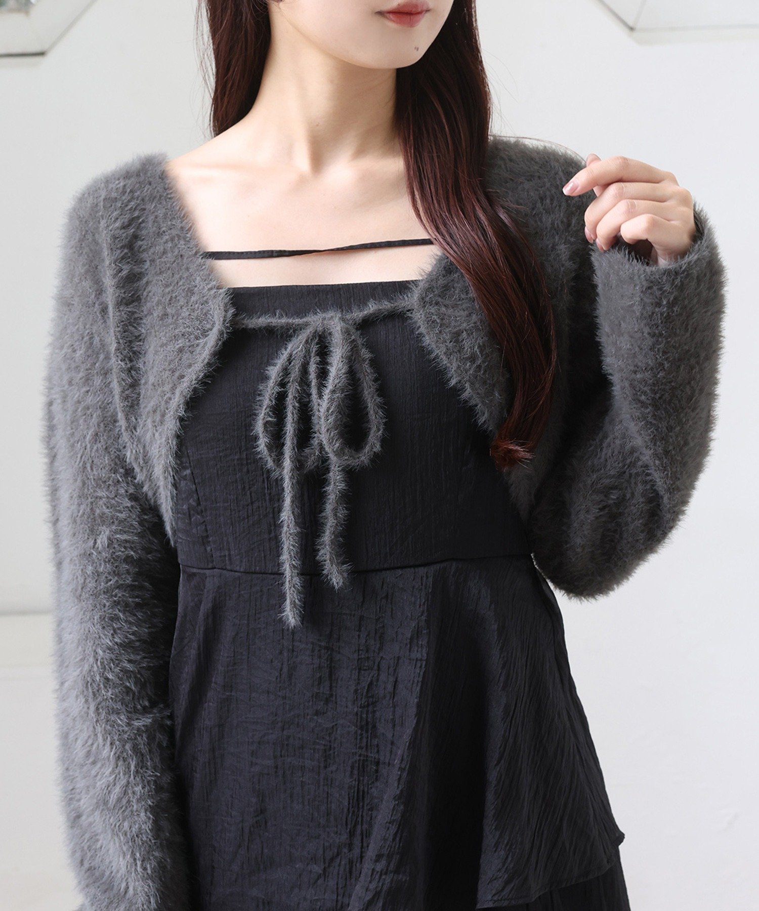 one after another NICE CLAUP｜ボレロセットイレヘムワンピース