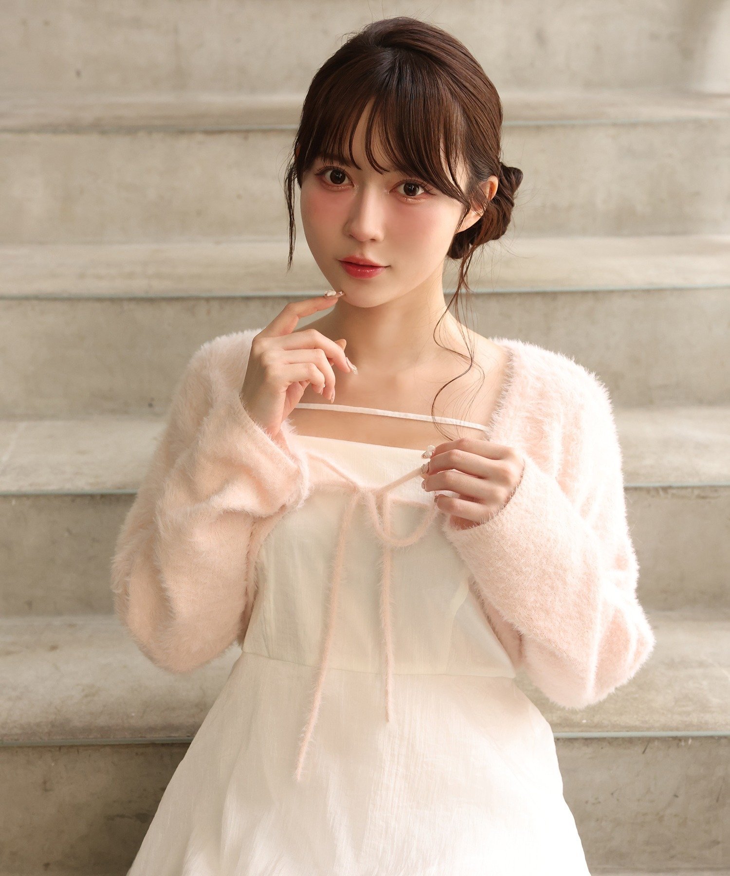 one after another NICE CLAUP｜ボレロセットイレヘムワンピース