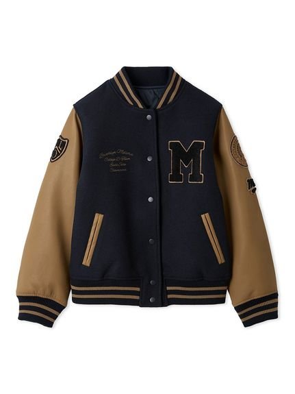 Mila Owen｜ワッペンスタジアムジャンバー | Rakuten Fashion(楽天