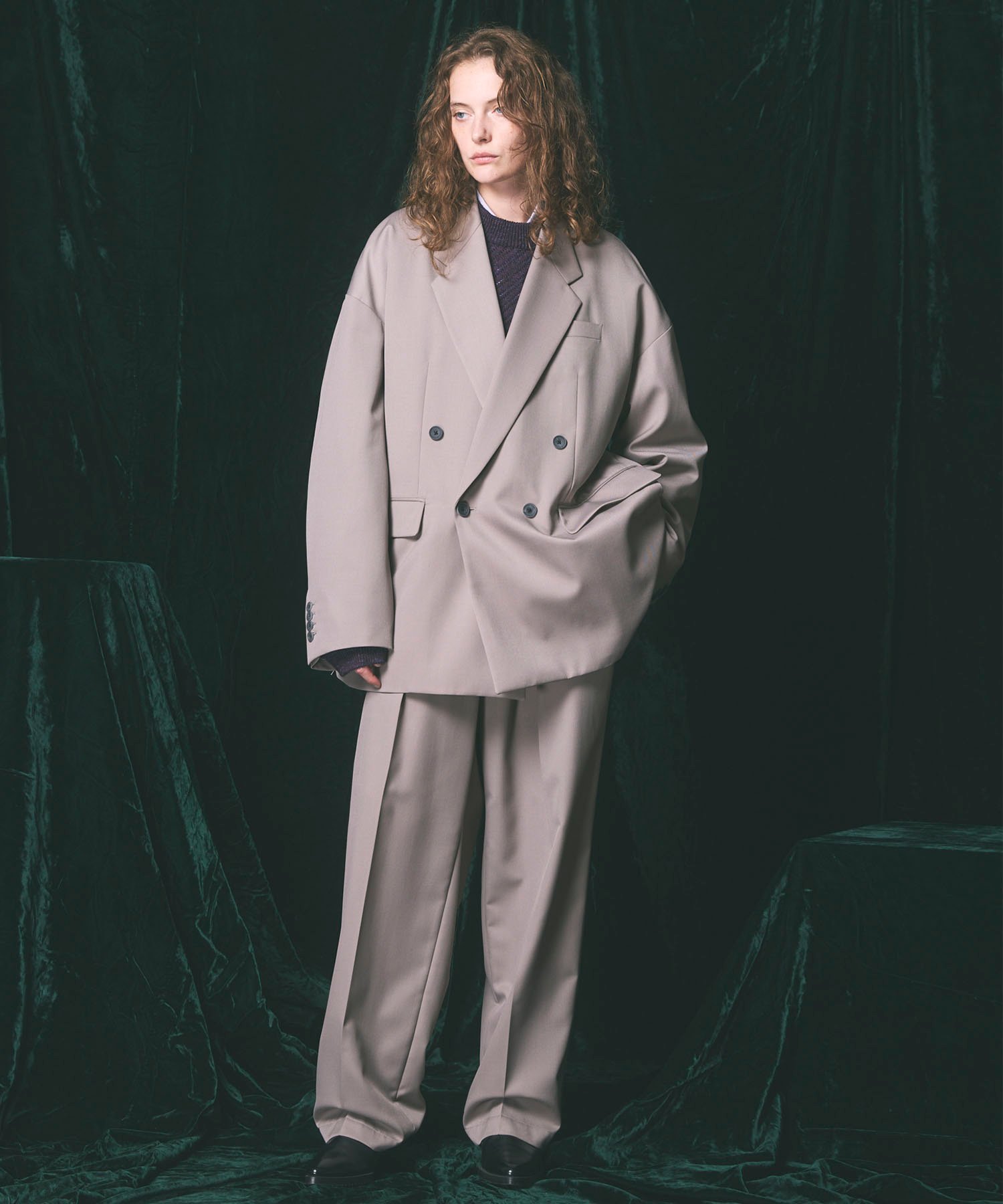 MAISON SPECIAL｜Wool Mix Prime-Over Double Tailored Jacket