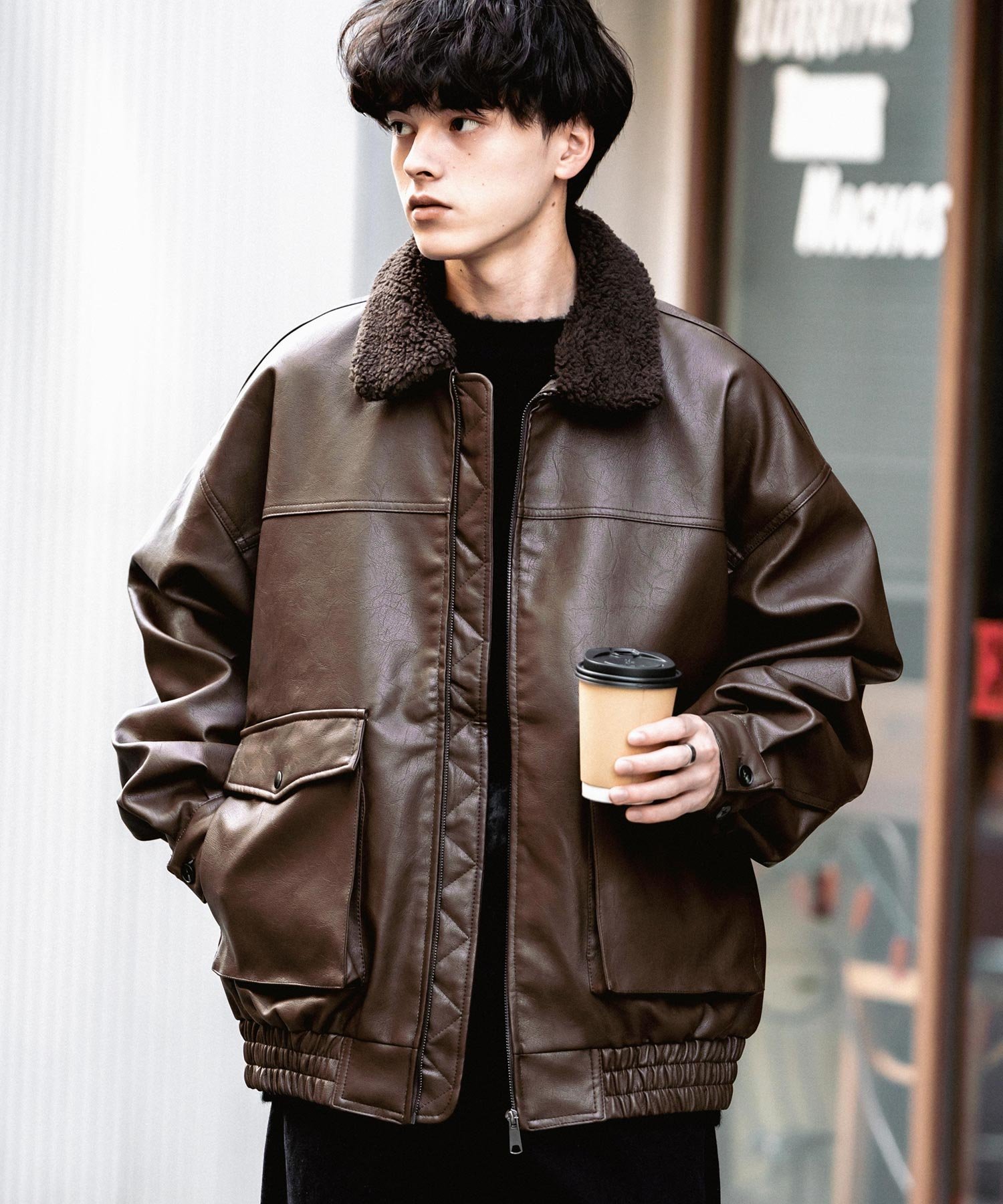 Rocky Monroe｜PUレザー G-1型フライトブルゾン | Rakuten Fashion