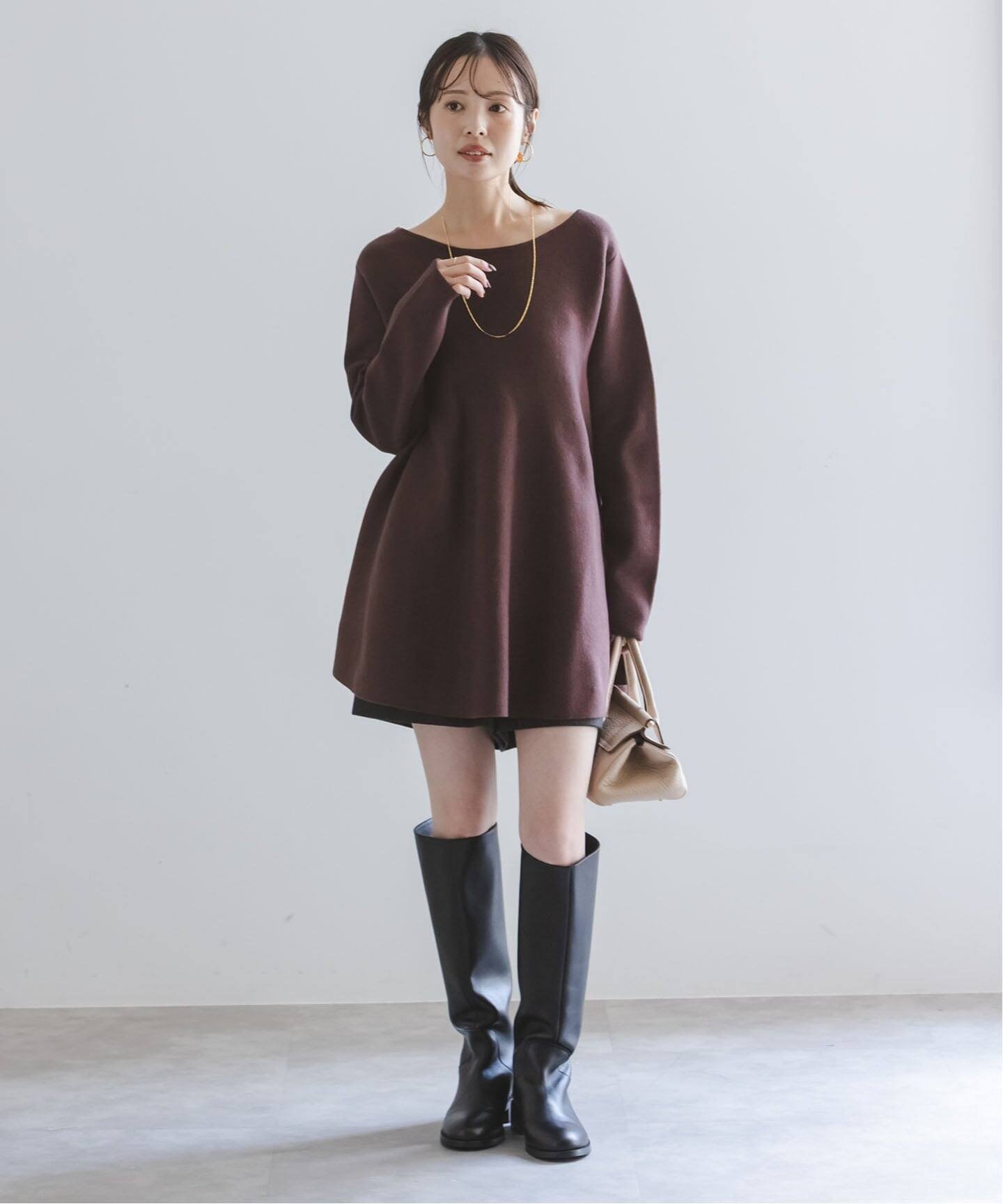 NOBLE｜テントライン フレアニット | Rakuten Fashion(楽天