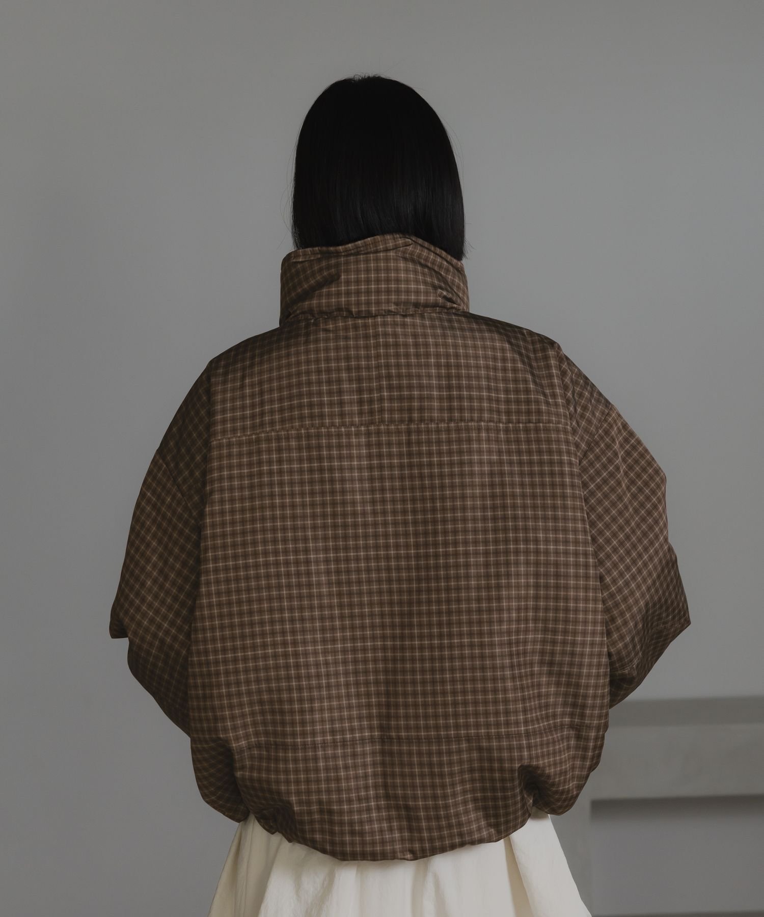 LOWRYS FARM｜チェックモンスターショートコート | Rakuten Fashion