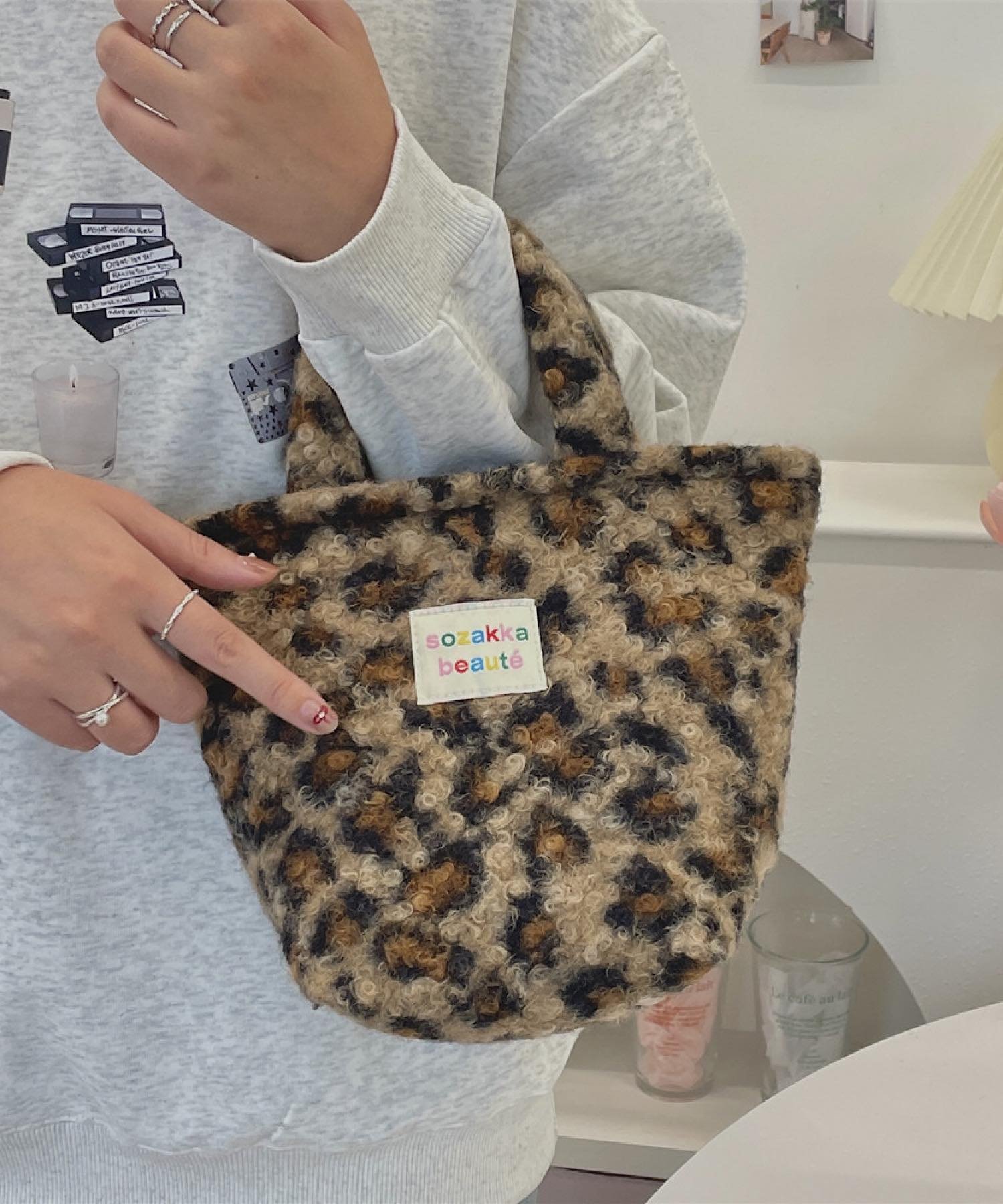 mignon trefle Room403 selected｜Mignonjour/(W)もこもこヒョウ柄