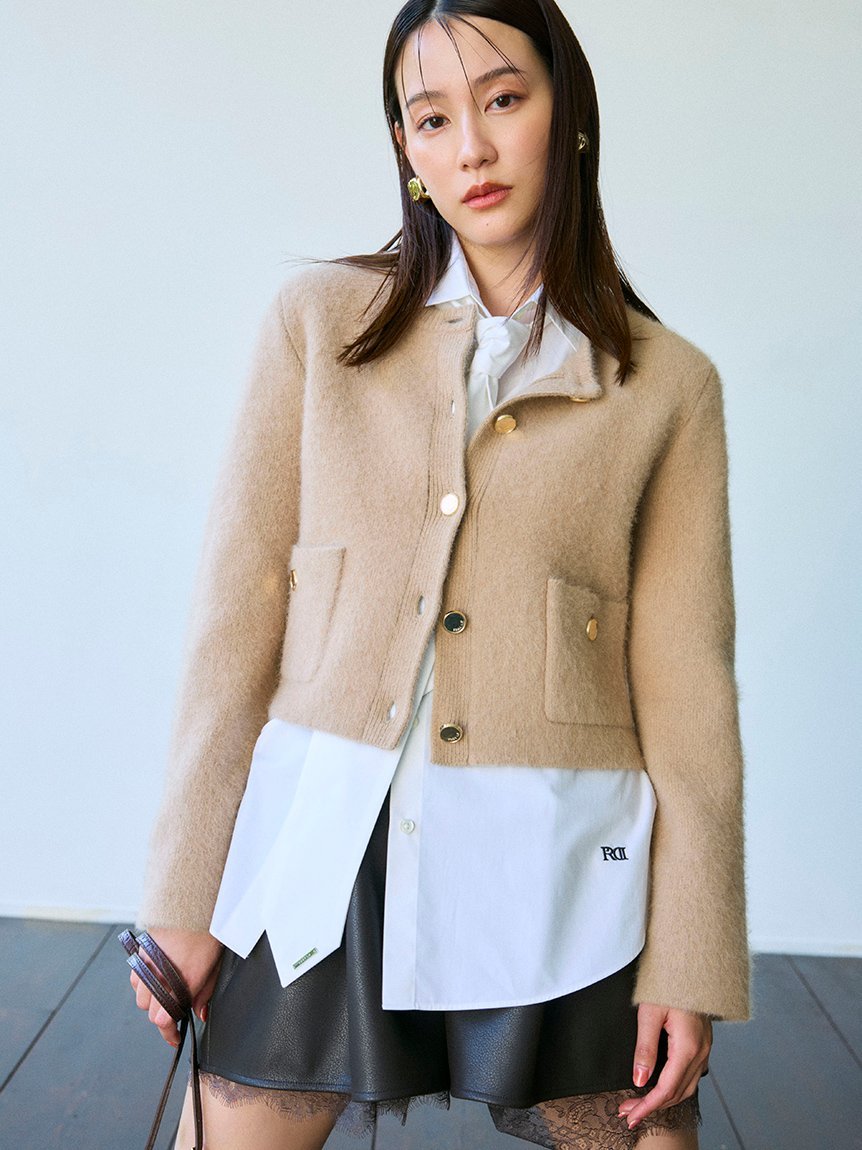 FRAY I.D｜【WEB限定カラー】フォックスウールニットジャケット