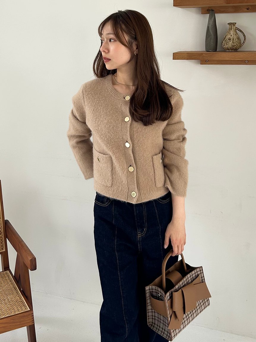 FRAY I.D｜【WEB限定カラー】フォックスウールニットジャケット