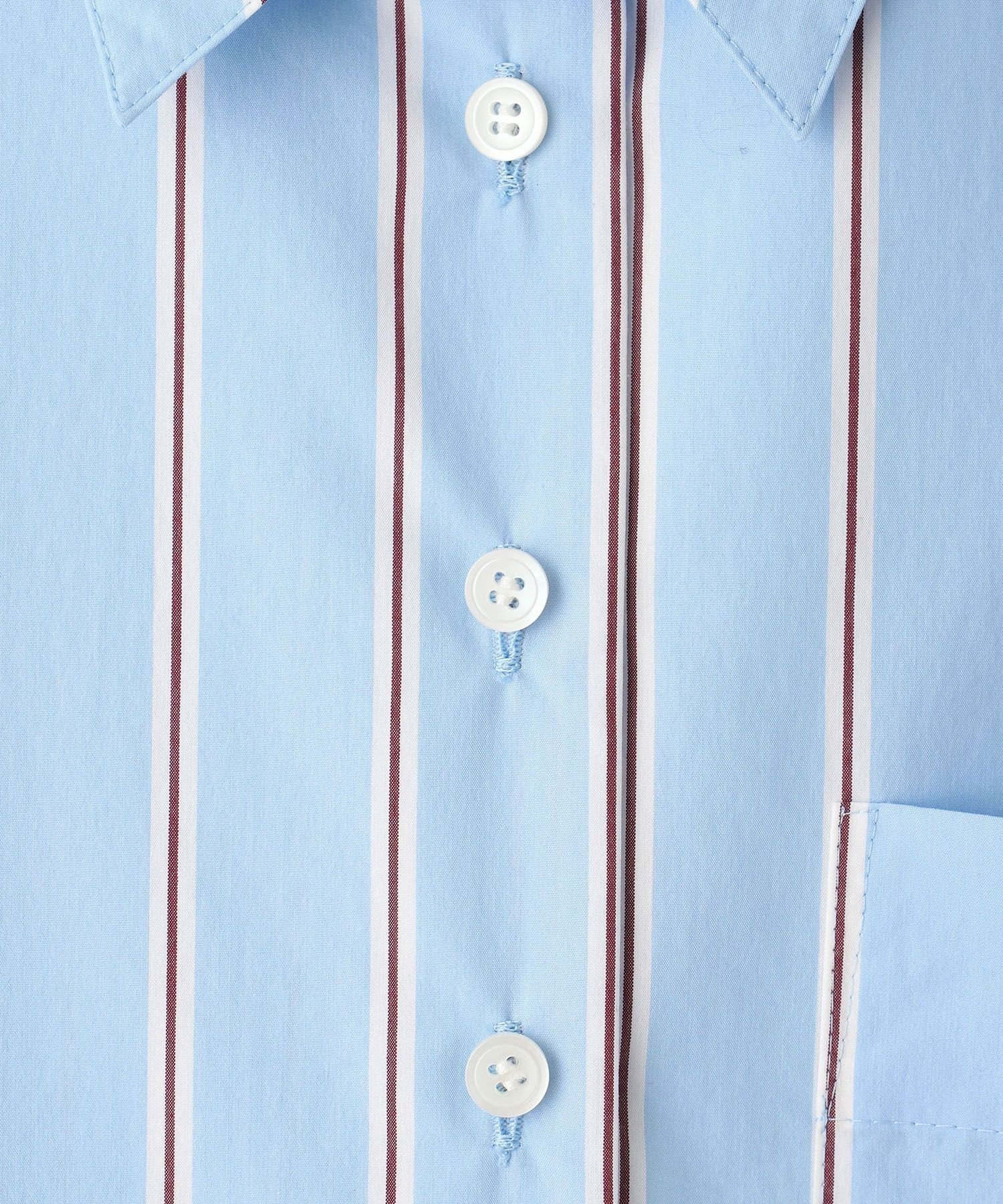 ADAM ET ROPE'｜【サステナブル】バウンスカフステントラインシャツ