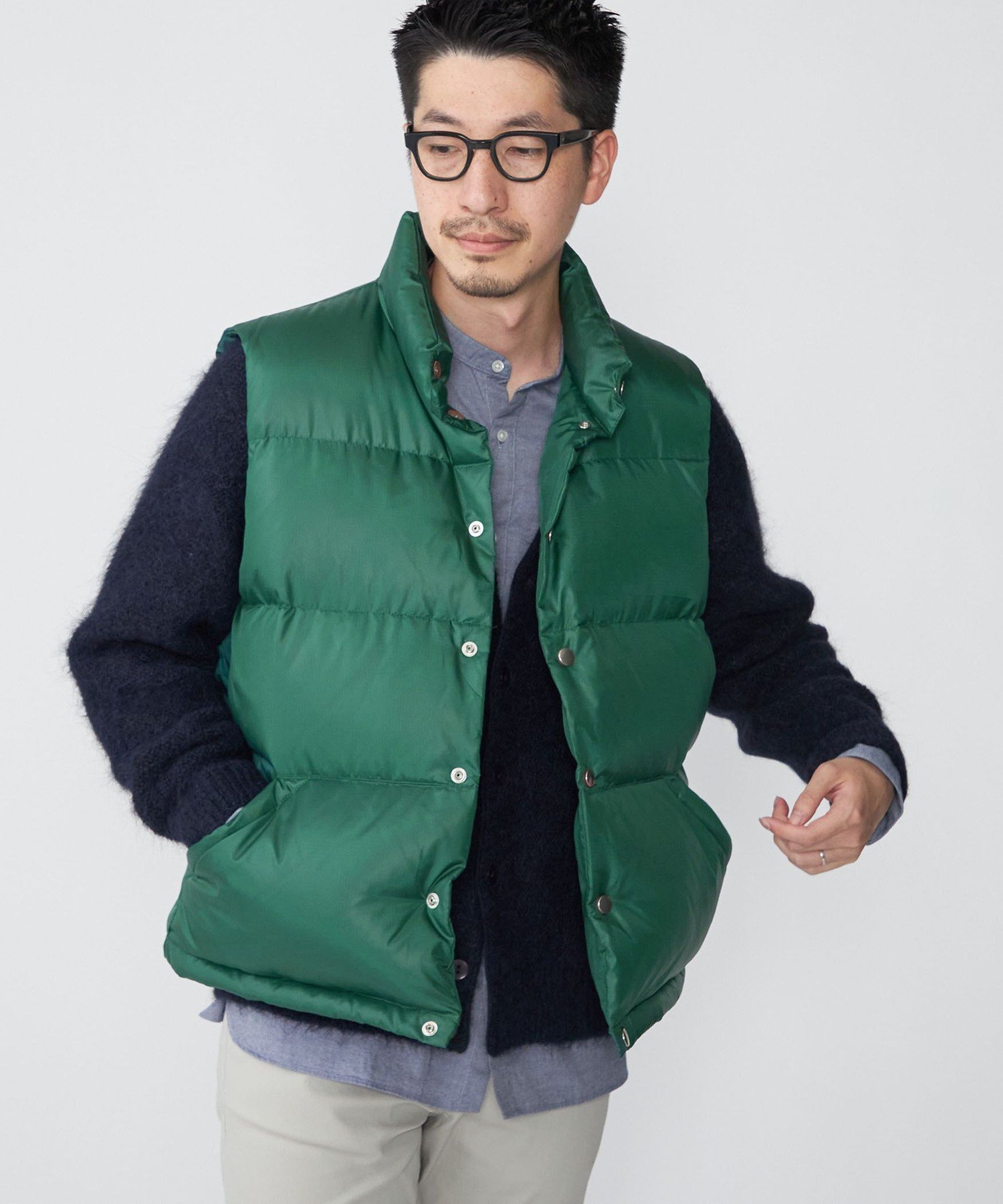 サニークラウズ　ダウンベスト オリーブグリーン SIERRA DESIGNS（シエラデザインズ） シェラデザインズ ダウンベスト