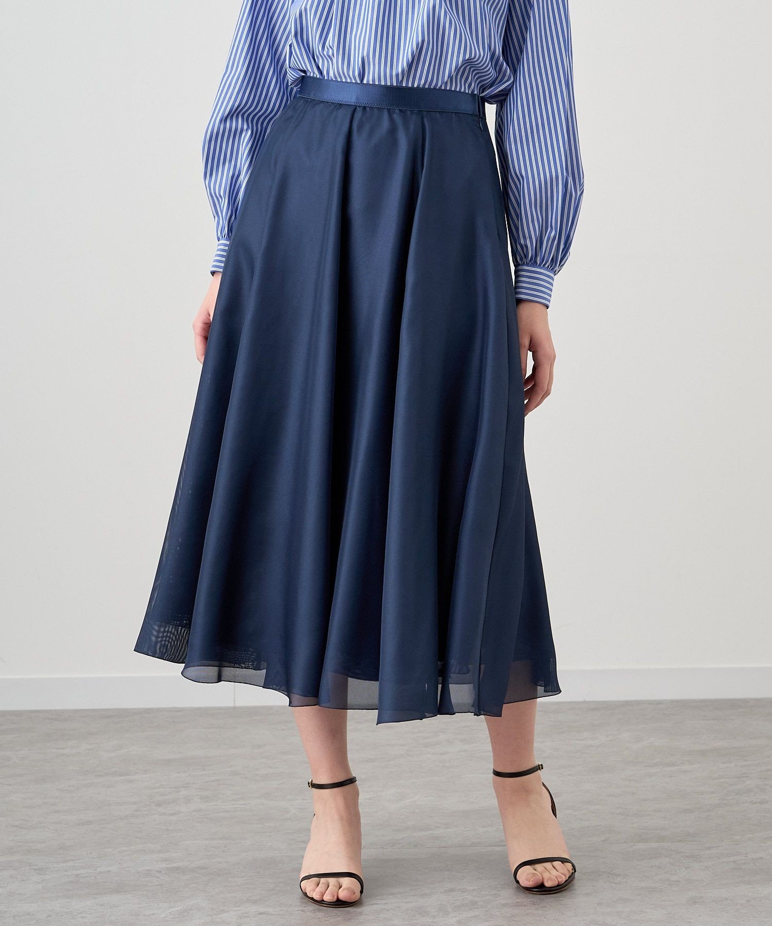 ANAYI｜【Eternal Line 2024】ブライトメッシュフレア スカート