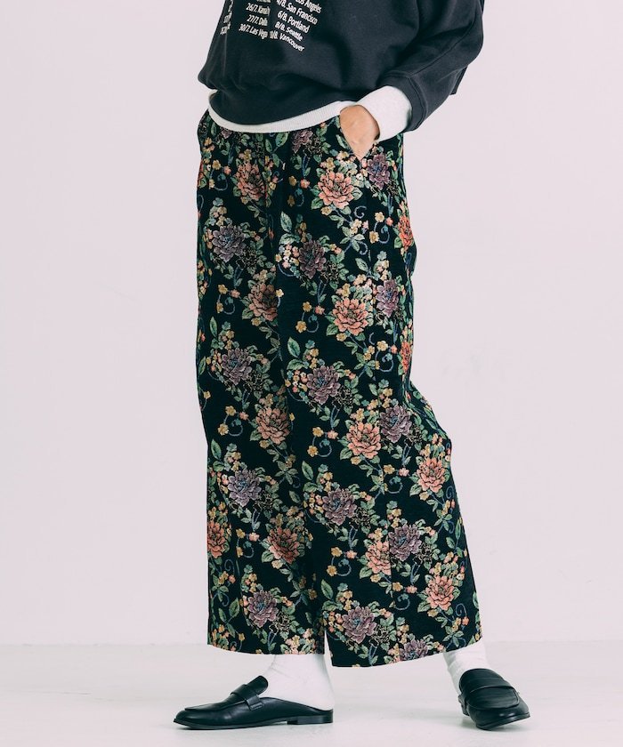 FREAK'S STORE｜花ジャガードワイドパンツ 25AW | Rakuten Fashion