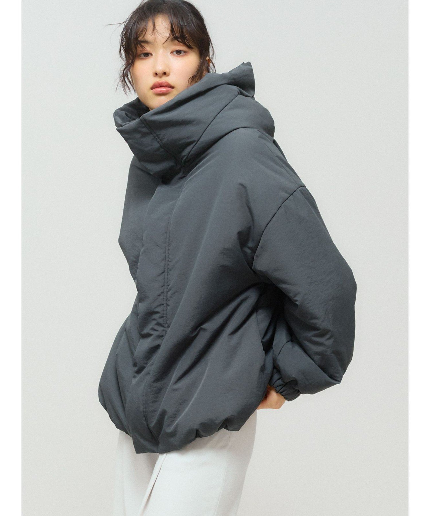 MARcourt｜MIDIUMISOLID フード付きパディングブルゾン | Rakuten