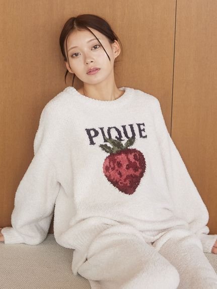 gelato pique｜メランジストロベリージャガードプルオーバー | Rakuten
