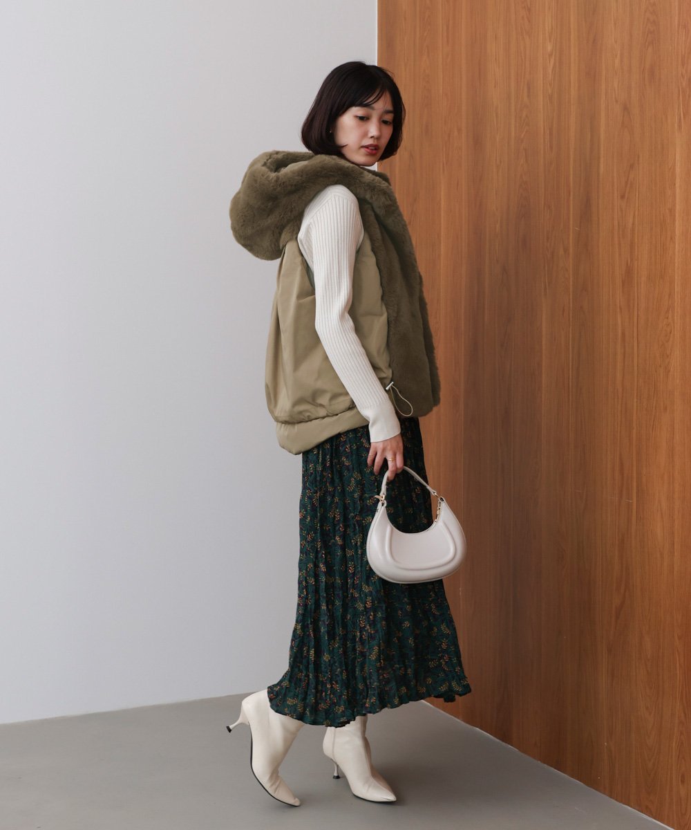 Bab / Bou Jeloud｜異素材MIXダウンファーベスト | Rakuten Fashion