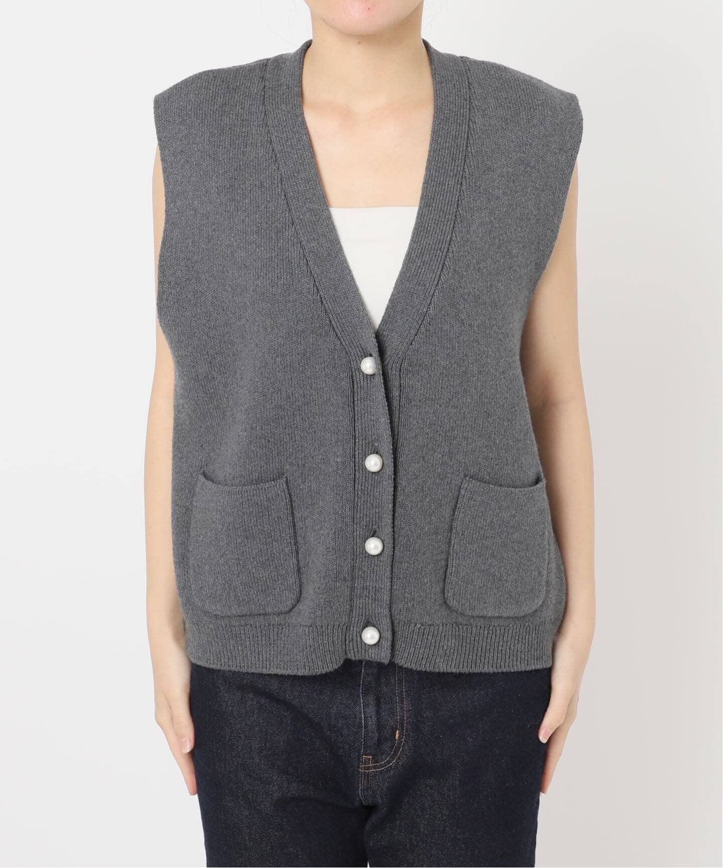 SLOBE IENA｜《WEB限定/追加2》パールニットベスト | Rakuten Fashion