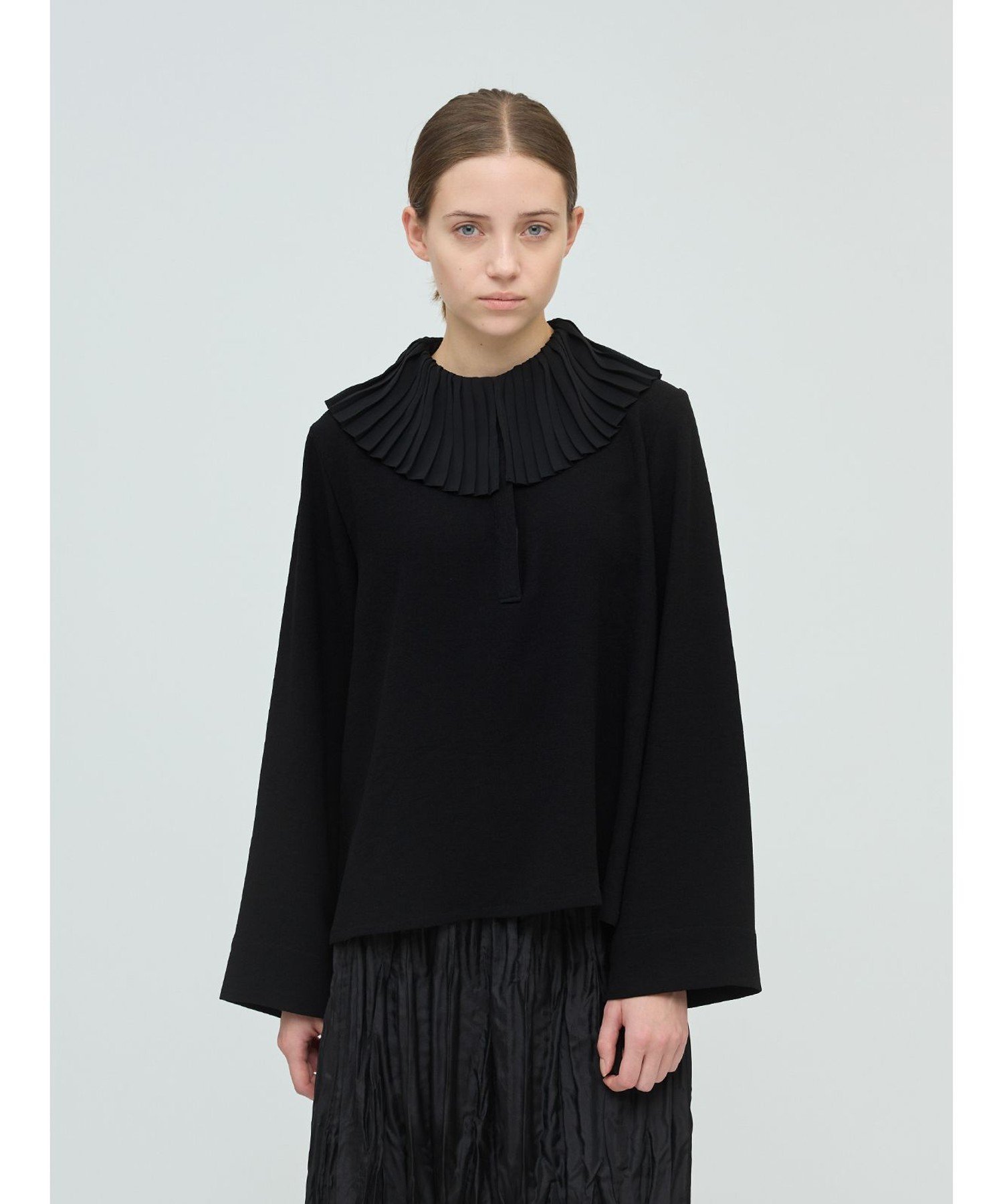 MARcourt｜mizuiro ind プリーツカラーシャツプルオーバー | Rakuten