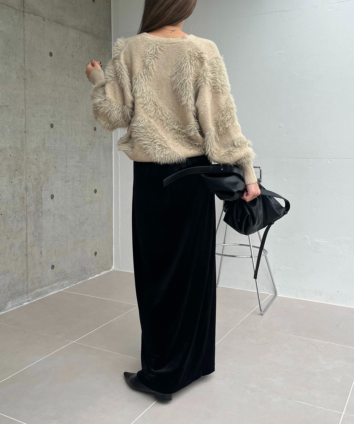 CAPRICIEUX LE'MAGE｜WAVEフェザーカーディガン | Rakuten Fashion