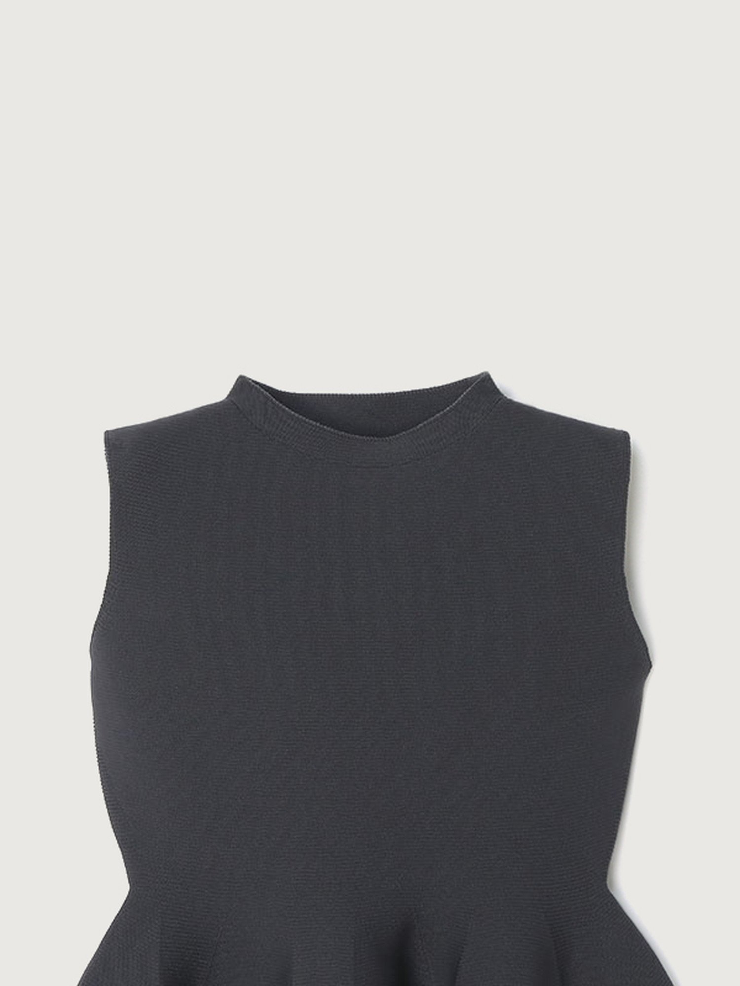 anuans｜ホールガーメントペプラムノースリーブニット | Rakuten