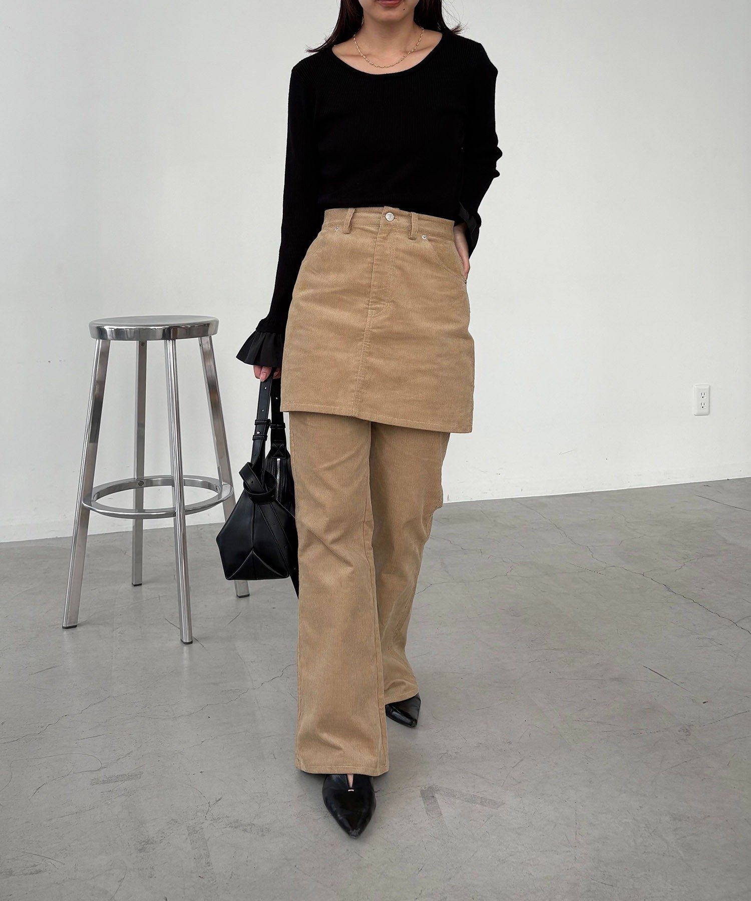 CAPRICIEUX LE'MAGE｜【新色/レイヤード対応】コーデュロイフレア