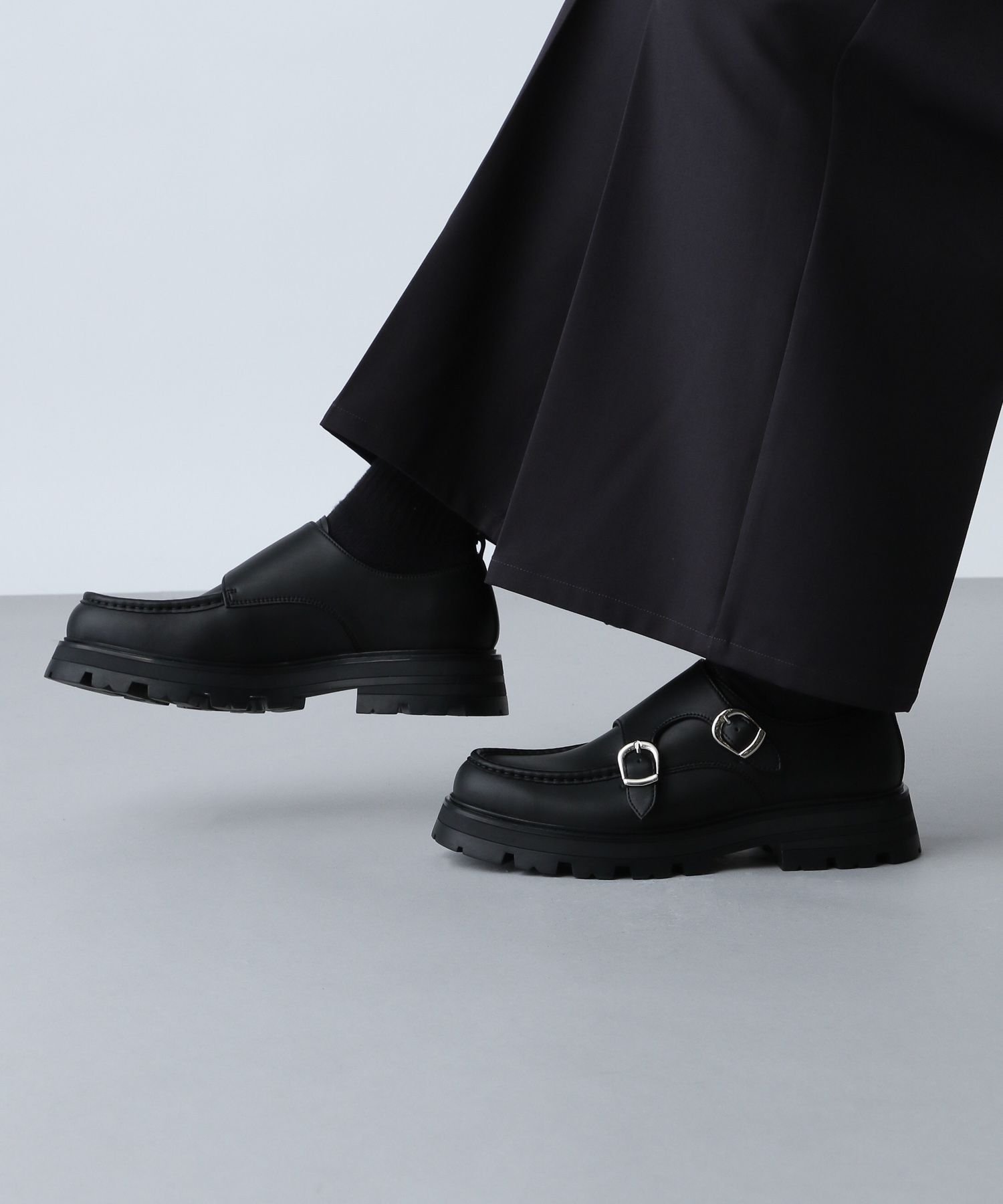 HARE｜ラギットソールダブルモンクシューズ | Rakuten Fashion(楽天