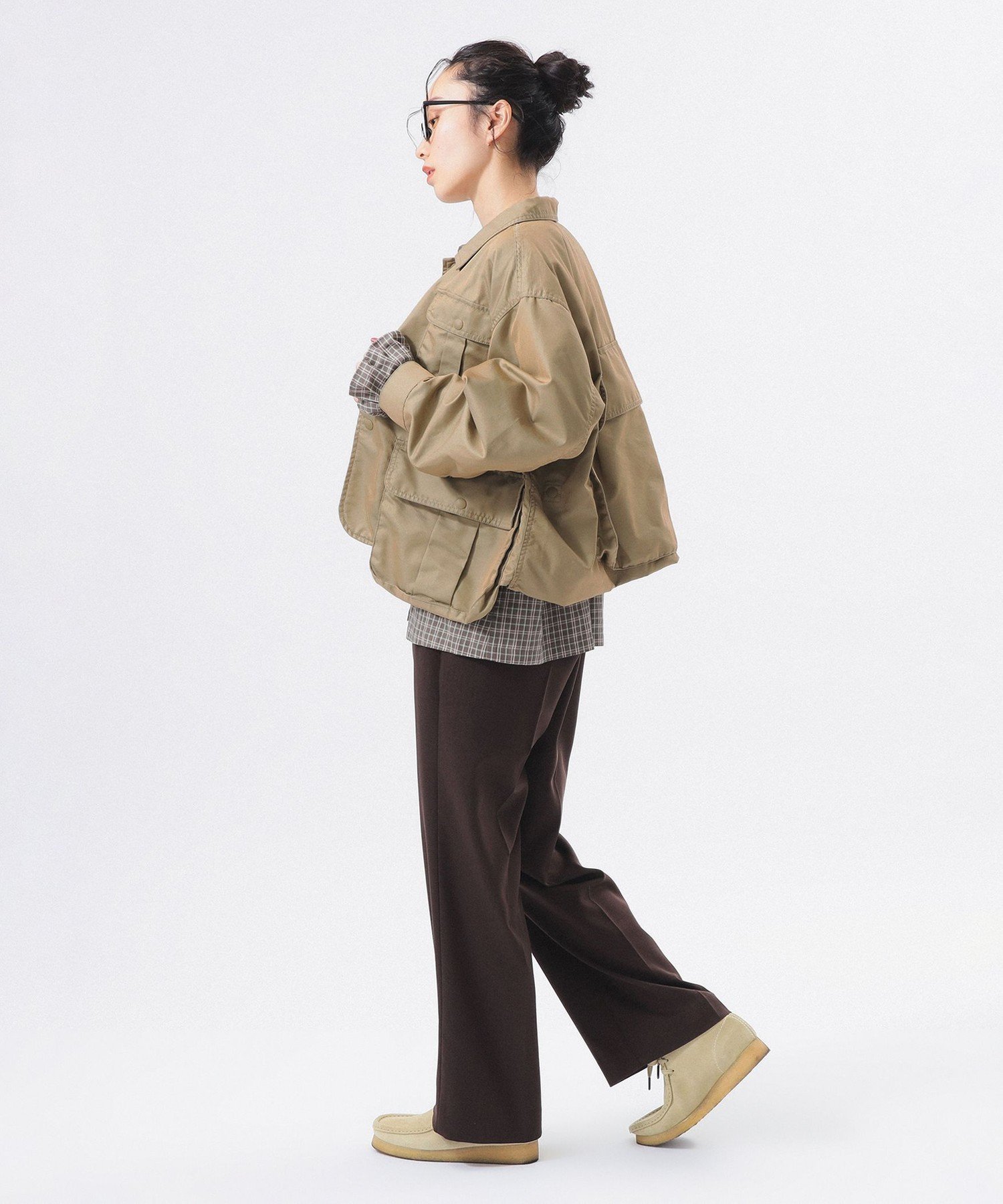BEAMS WOMEN｜【1/1新規値下げ】シャンブレー ギャバ ショート