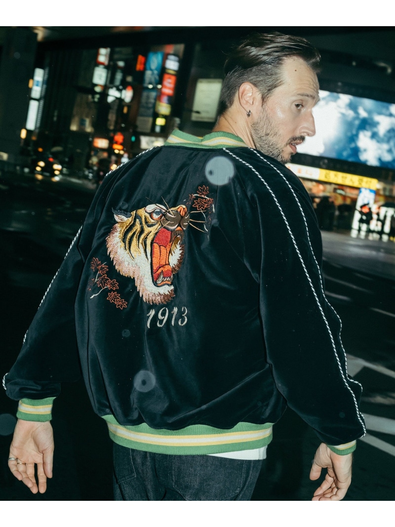 楽天市場】Schott SOUVENIR JACKET/スーベニアスカジャン 顔虎