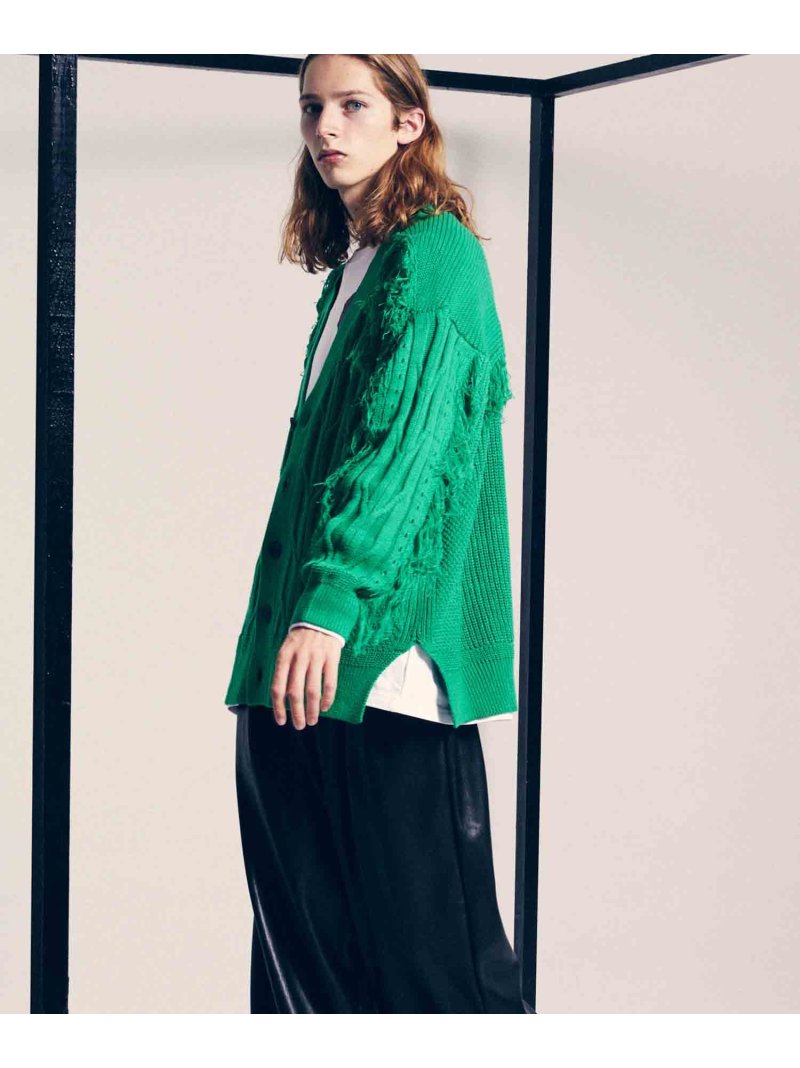 楽天市場】MAISON SPECIAL フリンジケーブルプライムオーバーVネック