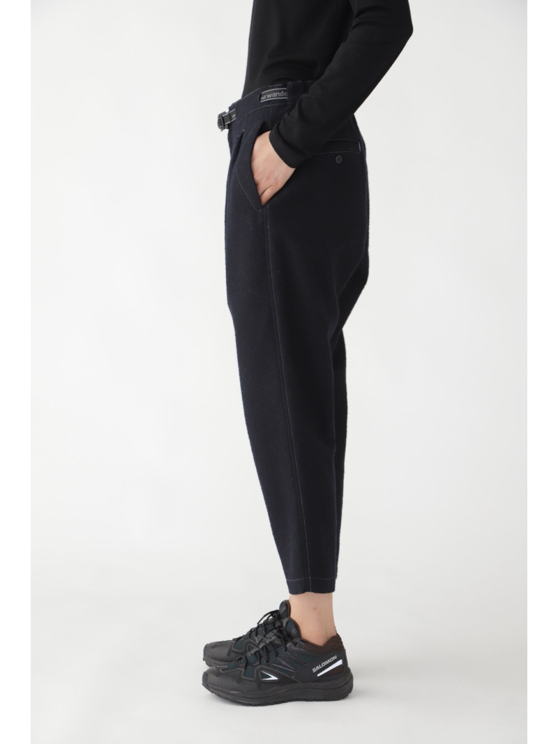 楽天市場】【SALE／40%OFF】and wander wool twill tapered pants