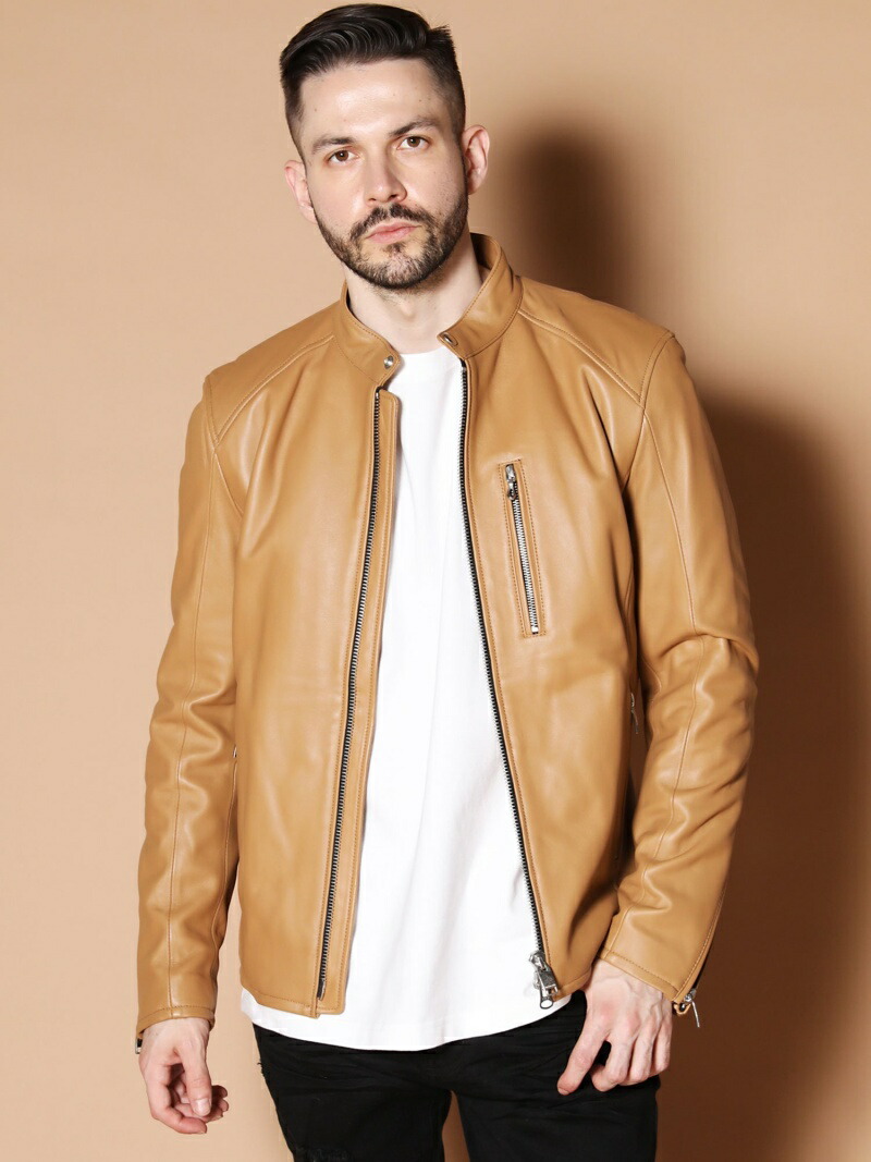 楽天市場】JACKROSE JE LAMB LEATHER SINGLE RIDERS ジャックローズ