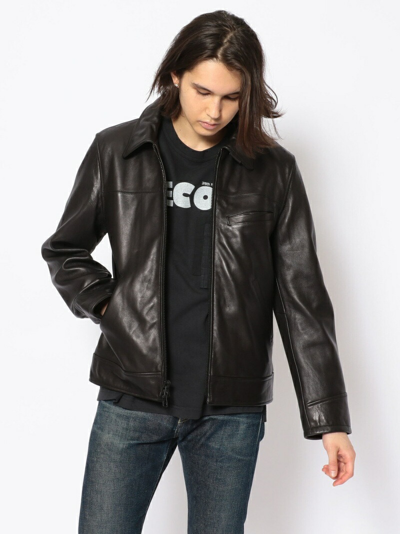 楽天市場】AVIREX トラッカー レザー ジャケット/TRUCKER JACKET