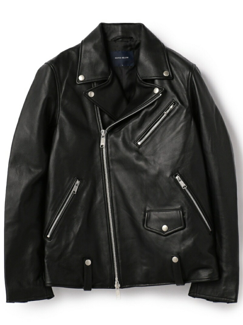 楽天市場】MIND BLOW ダブルライダースレザージャケット メンズ ビギ