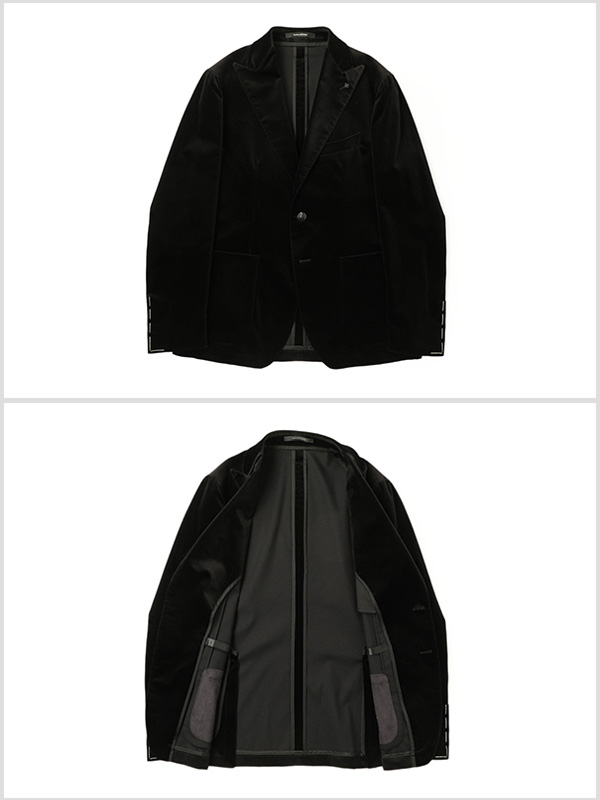 楽天市場】タリアトーレ 2B シングル ジャケット ベルベット コットン
