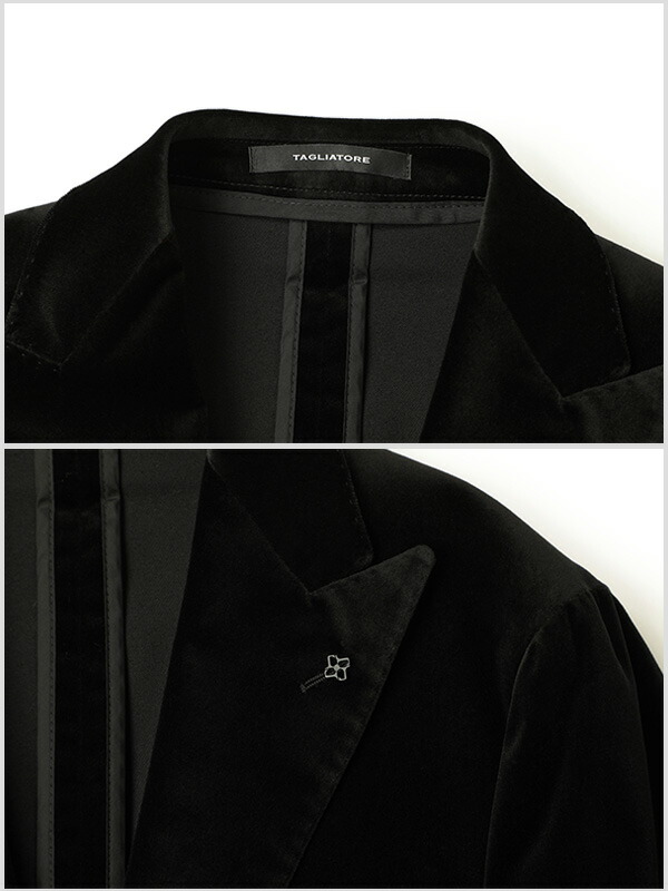楽天市場】タリアトーレ 2B シングル ジャケット ベルベット コットン
