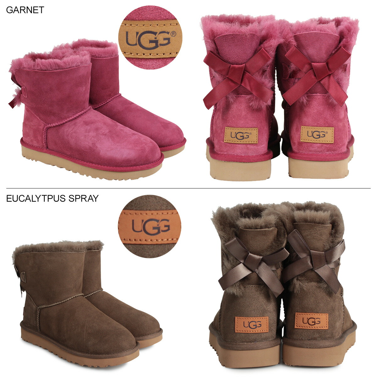 楽天市場】アグ UGG ムートン ブーツ ミニ ベイリー ボウ 2 MINI
