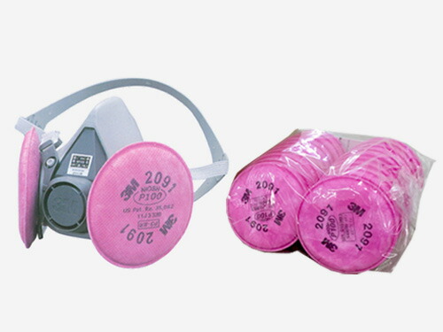 楽天市場】【お徳用】防塵マスク 3M 6000/2091-RL3 取替え式防じん