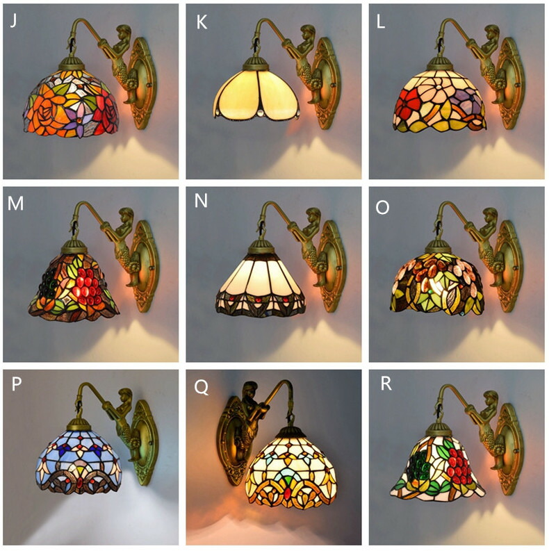 楽天市場】壁掛け照明 ブラケットライト ステンドグラス 照明器具 北欧