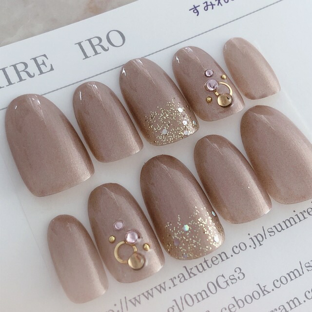 楽天市場】ネイルチップ♪サイズオーダーネイルチップ♪成人式ネイル