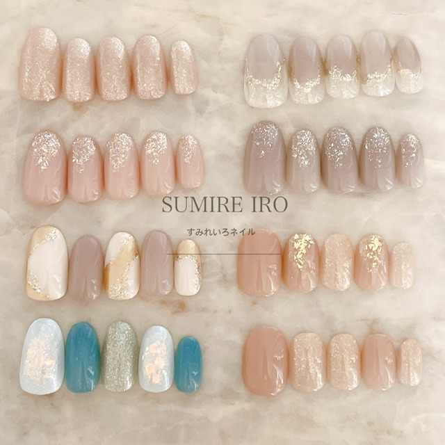 楽天市場】ネイルチップ ｜シンプル ベージュ ｜短い爪 小さい爪