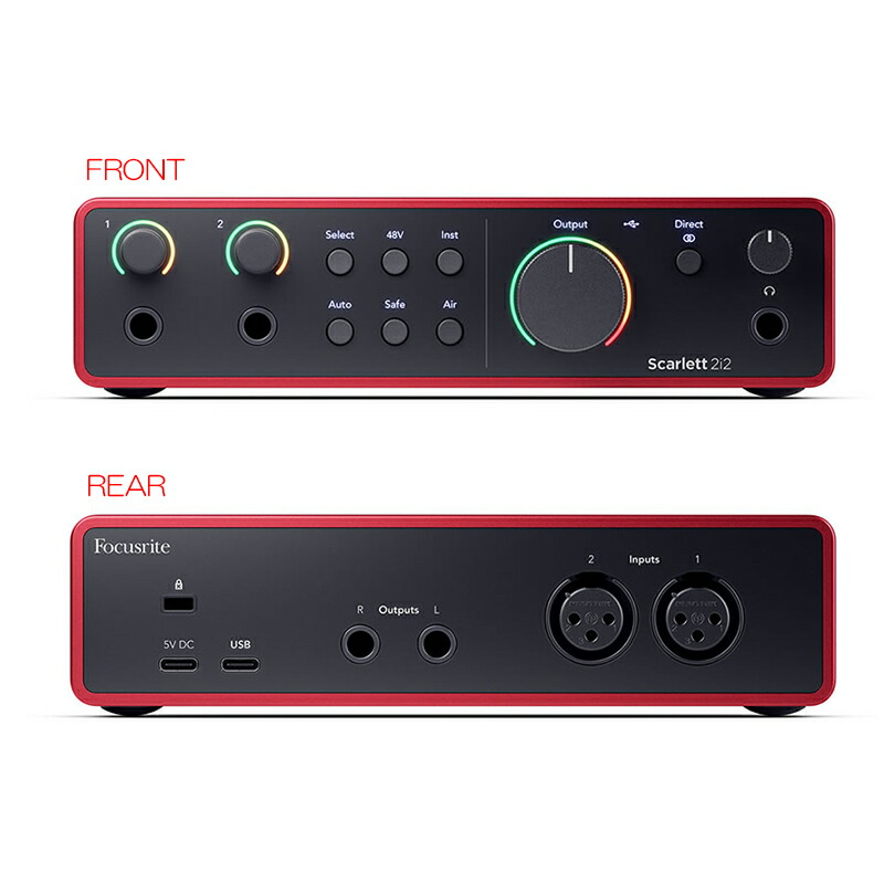 楽天市場】FOCUSRITE SCARLETT 2i2 GEN4 フォーカスライト