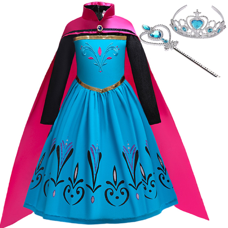 バースデイ cottoli エルサ 戴冠式 ドレス マント ティアラ 130