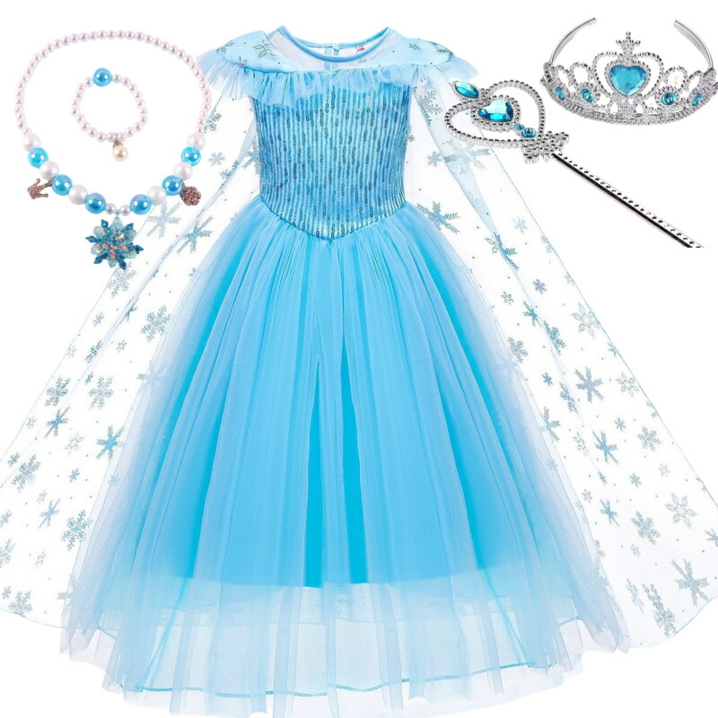 楽天市場】300円OFFクーポン5点セット 高品質 子供 ドレス アナ雪