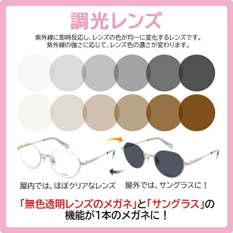 楽天市場】フルラ 調光サングラス 度付き 度なし 調光レンズ