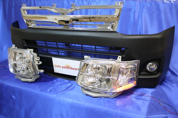 楽天市場】200系ハイエース 3型 標準 1型 2型を3型仕様にフェイス