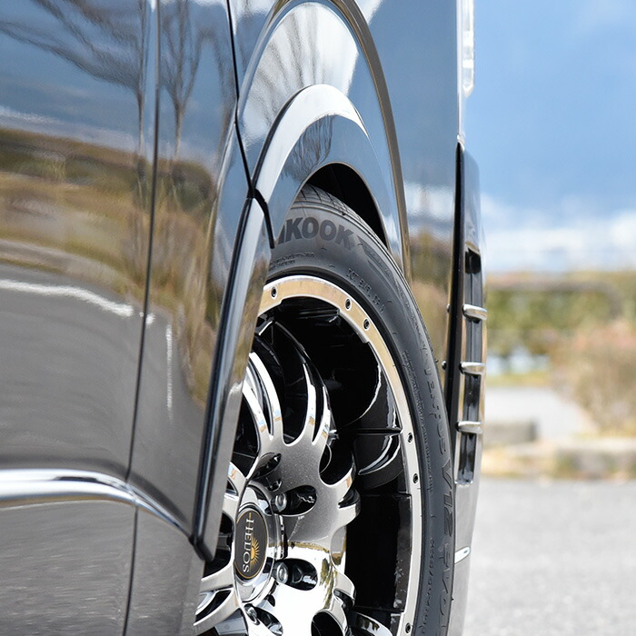 楽天市場】200系 ハイエース オーバーフェンダー 1台分セット 未塗装