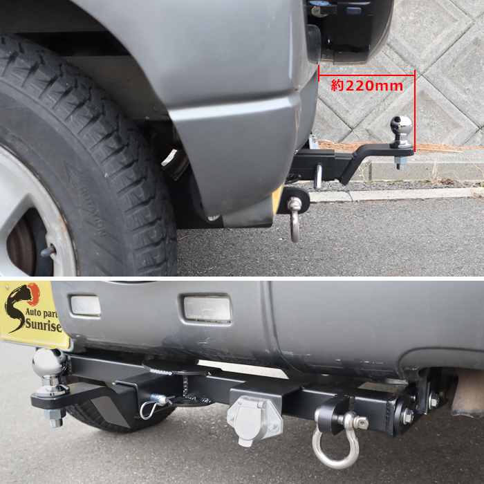 楽天市場】ジムニー JB23W JB43W ヒッチメンバー シャックル付き