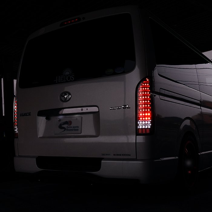 楽天市場】200系 ハイエース フルLED フルファイバー テールランプ