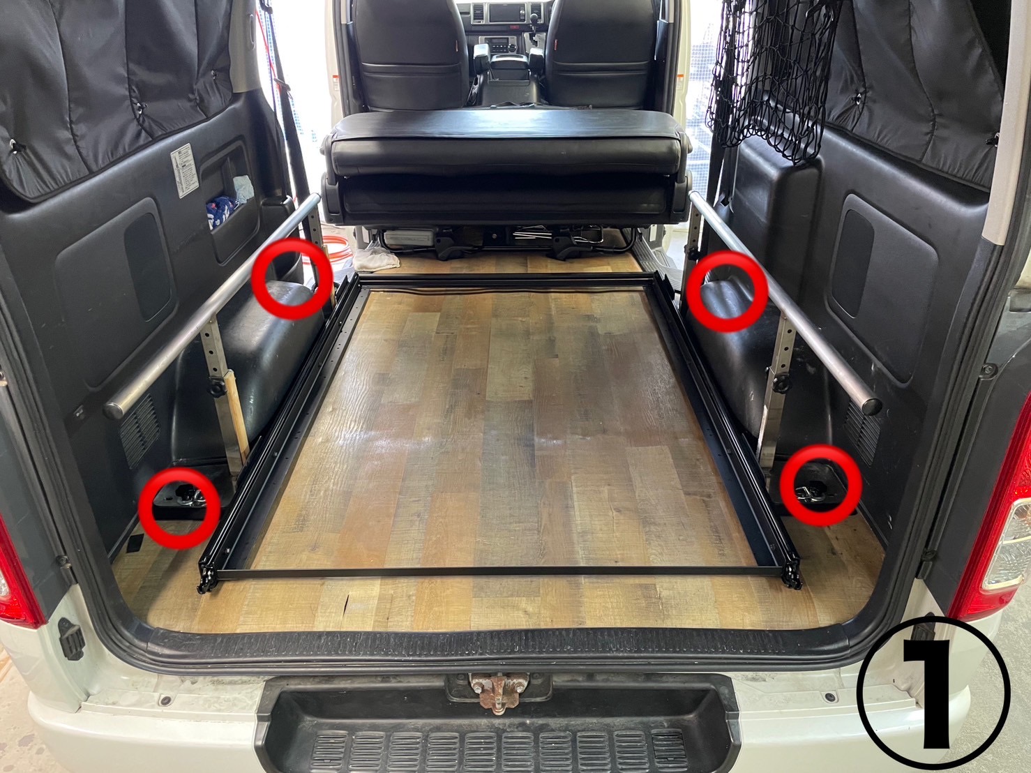 楽天市場】KOTO RAIL コトレール ハイエース スライドフロア スライド