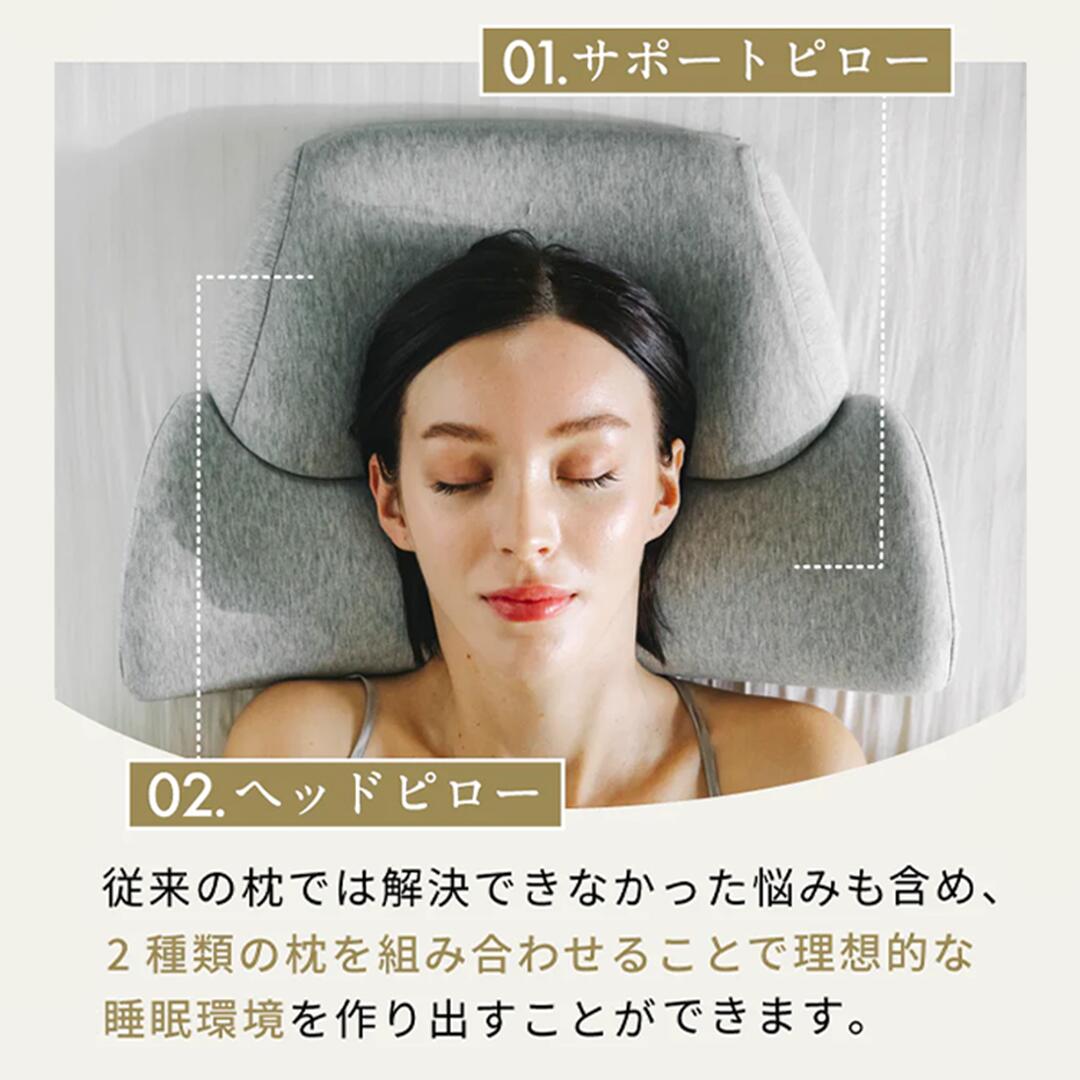 楽天市場】[公式]【首と肩のことだけを考えたダブル枕 (ベーシック
